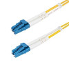 Startech SMDOS2LCLC50M 50M (164FT) LC TO LC (UPC) OS2 SINGLE MODE DUPLEX FIBER OPTIC CABLE, 9/125M, 100