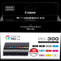 Canon 4192C007 PFI-300 TEN COLOR INK TANK PACK PFI-300 TEN COLOR INK TANK PACK