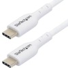Startech USB2CC1MNCWHE 1M WHITE USB-C CHARGING CABLE 60W POWER DELIVERY M/M TYPE-C