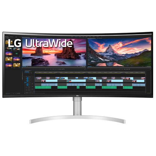 LG 38BR85QC-W 38IN LG MONITOR, CURVED, 3840X1600, 21:9, IPS, USB TYPE-C, HDMI, DP, USB 3.0 (1