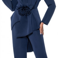 GMI 3pc Plus Size Scuba Wardrober Church Suit Best for Church wear Weddings and Professional settings