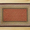 Earth Rugs Burgundy-Mustard Rectangle Rug