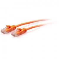 C2G C2G30177 7FT/2.1M CAT6A SLIM PATCH 28AWG ORANGE