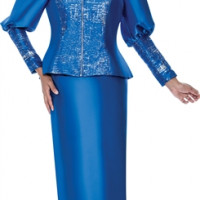 GMI Twill Zipper Skirt Suit Best for Church wear combines elegance and style that enhances your figure.