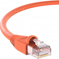 ENet C6A-OR-5-ENC CAT6A CORD BOOTED SNAGLESS 5FT ORANGE