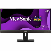 Viewsonic VG3456A 34IN WQHD ERGONOMIC 21:9 DOCKING MONITOR WITH USB C (100W) AND RJ45, 3440 X 1440