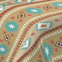 Aztec Blanket MultiColor King Size 2-Ply Thick & Heavy Flannel Blanket