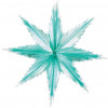 DDI 2-Tone Metallic Snowflakes - Turquoise Silver Case of 12