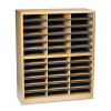 Safco Value Sorter 36 Compartment - Literature Organizer - Medium Oak