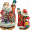 G.Debrekht Derevo Collection Christmas Chorus Santa 6 in.