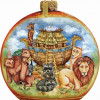 G.Debrekht Holiday Splendor Glass Noahs Ark Ball 3.5 in. - Glass Ornament