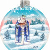 G.Debrekht Holiday Splendor Glass Father Frost Ball 3.5 in. - Glass Ornament
