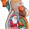 G.Debrekht General Holiday Santa Gingerbread Ornament 5 in.