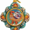 G.Debrekht General Holiday Rooster Santa Ornament 4.5 in.
