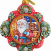 G.Debrekht General Holiday Gift Giver Santa Ornament 4.5 in.