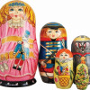 G.Debrekht Russia Nested Dolls Clara Nutcracker 5 Nest Doll 6.5 in.