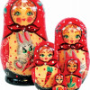 G.Debrekht Russia Nested Dolls Bunny 5 Nest Doll 5 in.