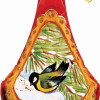 G.Debrekht General Holiday Golden Finch Ornament 2.5 in.