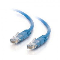 C2G 15164 65FT CAT5E MOLDED SOLID UNSHIELDED (UTP) NETWORK PATCH CABLE - BLUE