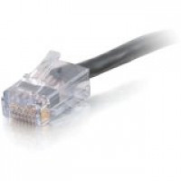 C2G 15294 C2G 7FT CAT6 NON-BOOTED NETWORK PATCH CABLE (PLENUM-RATED) - BLACK