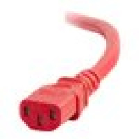 C2G 17481 2FT 18AWG POWER CORD (IEC320C14 TO IEC320C13) -RED