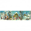 Alexander Taron Advent Calendar - Snow Covered Village in The Forest.