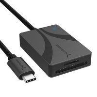 Sabrent CR-CSDM USB TYPE-C CARD READER DUAL-SLOT UHS-II SDXC MICROSDXC