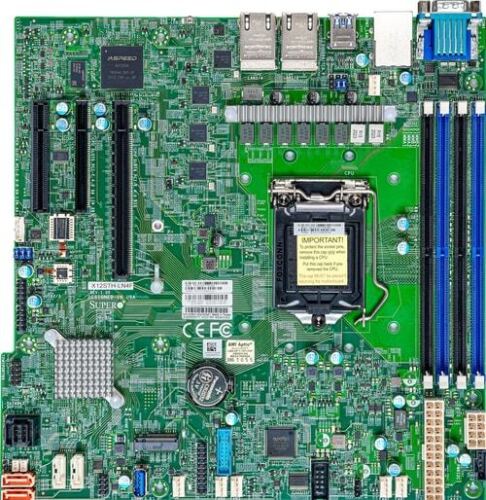 Supermicro X12SCZ-F Desktop Motherboard - Intel W480 Chipset - Socket LGA-1200 - Micro ATX