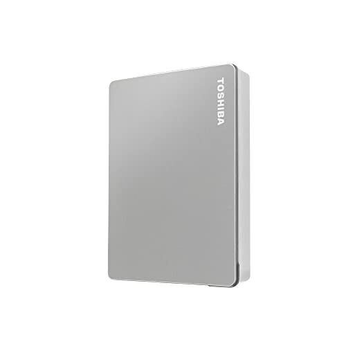 Toshiba Canvio Flex 4 TB Portable Hard Drive - External - Silver