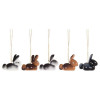 Alexander Taron Dregeno Ornaments - Assorted Bunnies - Set of 6