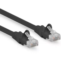 ROCSTOR Y10C316-BK 1FT CAT6 BLACK ETHERN SNAGLESS 100% COPPER UL RATED CABLE