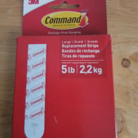 3M 17023-8ESF 3M COMMAND LARGE REFILL ADHESIVE DAMAGE FREE HANGING WALL STRIPS20PK