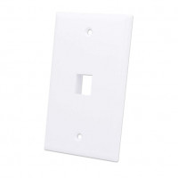 Intellinet 772419 1-OUTLET KEYSTONE WALL PLATE