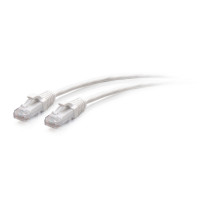 C2G C2G30181 1FT/0.3M CAT6A SLIM PATCH 28AWG WHITE