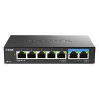 D-Link DMS-107 7-PORT MULTI-GIGABIT UNMANAGED SWITCH (5) 1GB AND (2) 2.5GB PORTS