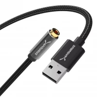 Sabrent CB-UA35 USB TYPEA TO 3.5MM DUALFUNCTION AUDIO JACK ACTIVE ADAP 20IN CBL