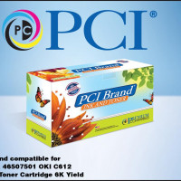 PCI 46507501-PCI PCI BRAND COMPATIBLE OKIDATA 46507501 YELLOW TONER CARTRIDGE 6000 PAGE YIELD FOR