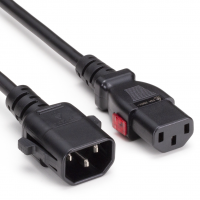 ENet C13C14-15A-PLBL-4F-ENC C13 TO C14 P-LOCK 15AMP/250V 14/3 SVT LOCKING POWER CORD 4FT BLUE