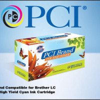 PcI LC3013C-PCI PCI BRAND COMPATIBLE BROTHER LC-3013C XL CYAN INK CARTRIDGE XL-YIELD FOR BROTHER