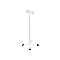 Compulocks MCRSTDEXW MEDICAL ROLLING CART EXTENDED - VESA COMPATIBLE WHITE
