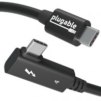 Plugable Technologies TBT4-240W-80CMR PLUGABLE THUNDERBOLT 4 240W EPR TBT4 USB4 240W CABLE RIGHT ANGLE