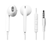 iMicro SP-IM - Earphones with mic - ear-bud - wired - 3.5 mm jack - white