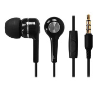 iMicro SP-IM - Earphones with mic - in-ear - wired - 3.5 mm jack - black