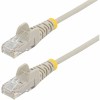 Startech N6PAT5GRS SLIM CAT6 CABLE GRAY LSZH SLIM SNAGLESS RJ45 UTP PATCH CABLE