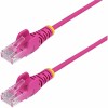 Startech N6PAT5PKS SLIM CAT6 CABLE PINK LSZH SLIM SNAGLESS RJ45 UTP PATCH CABLE