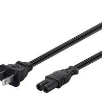 Monoprice 41079 MONOPRICE POWER CORD - NON-POLARIZED NEMA 1-15P TO NON-POLARIZED IEC-320-C7 18AW