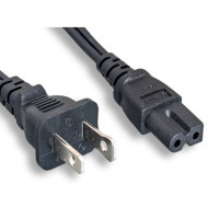 Monoprice 41080 MONOPRICE POWER CORD - POLARIZED NEMA 1-15P TO POLARIZED IEC 60320 C7 18AWG 10A/