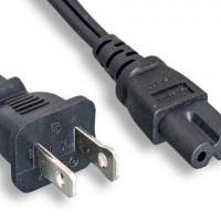 Monoprice 41081 MONOPRICE POWER CORD - POLARIZED NEMA 1-15P TO POLARIZED IEC 60320 C7 18AWG 10A/