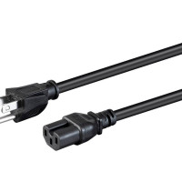 Monoprice 42086 HEAVY DUTY POWER CORD - NEMA 5-15P TO IEC 60320 C15_ 14AWG_ 15A/1875W_ SJT_ 125V