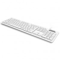 Man & Machine LCOOL/W7 LCOOL KEYBOARD (WHITE) - OPEN STYLE, WASHABLE, VALUE KEYBOARD. LOCKABLE FOR EASI